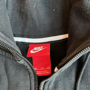 Nike Full Zip Modern Black Hoodie Raglan Women’s Size‎ XXL EUC